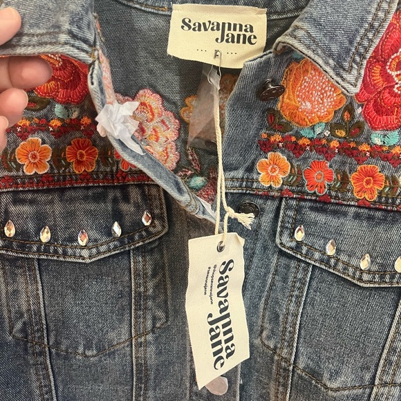 Boho Patchwork Midi Dress in Brown & Denim - Picture 5 of 8